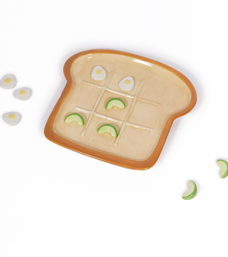 Tic tac toe avocat/oeuf