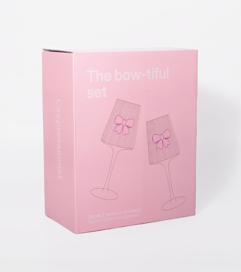 Set di 2 bicchieri da vino nodo