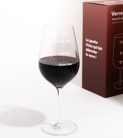 Copa de vino para mostrar tu estado de ánimo.