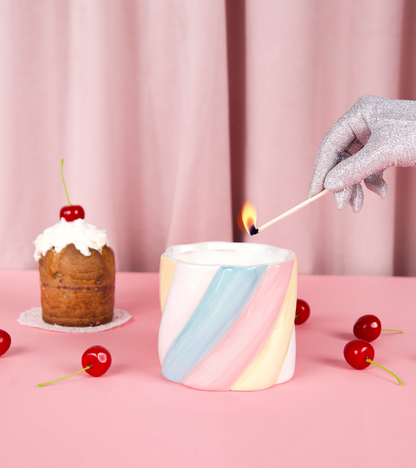 Marshmallow-Kerze
