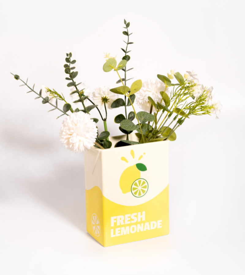 Lemonade brick vase