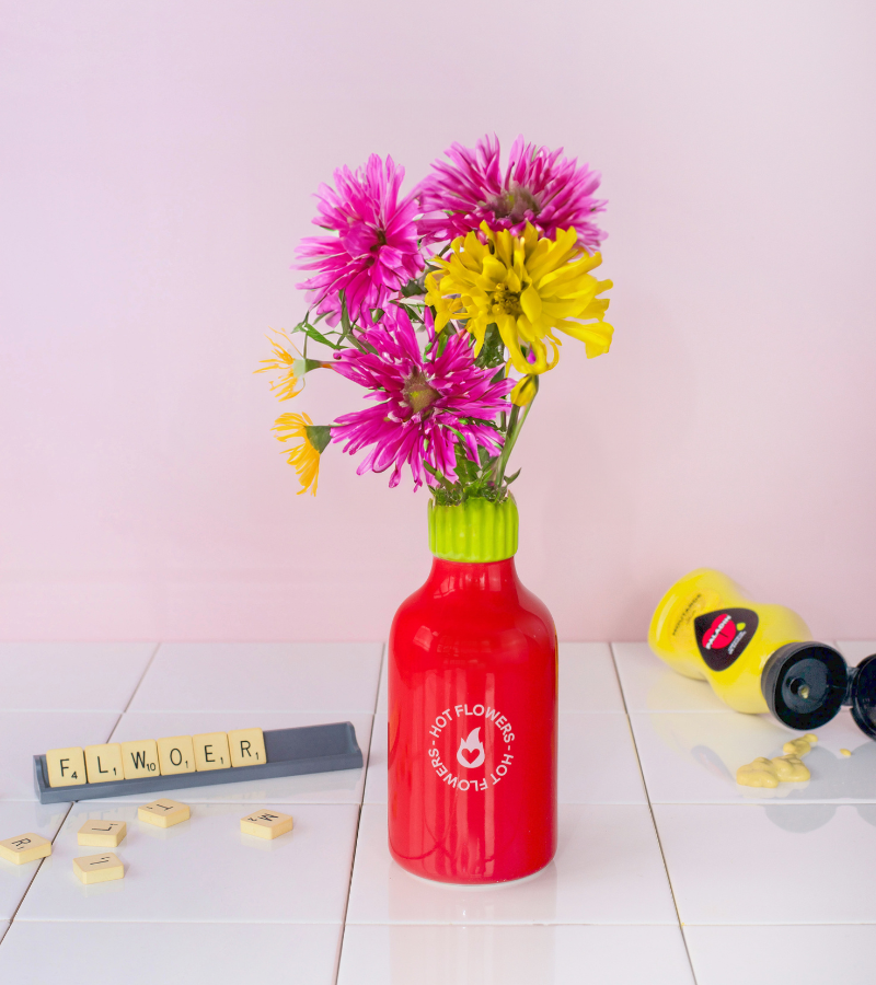 Jarrón de salsa picante