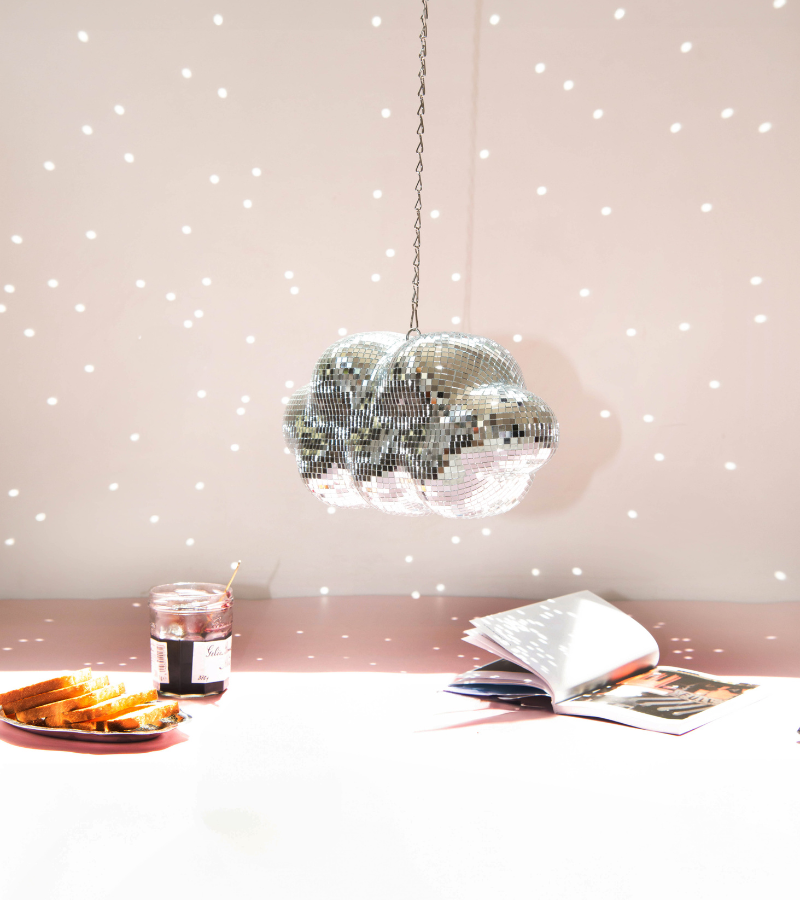 Nube de discoteca colgante de 30 cm