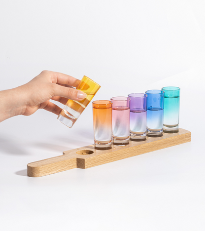 Regenbogen-Schnapsglas-Set