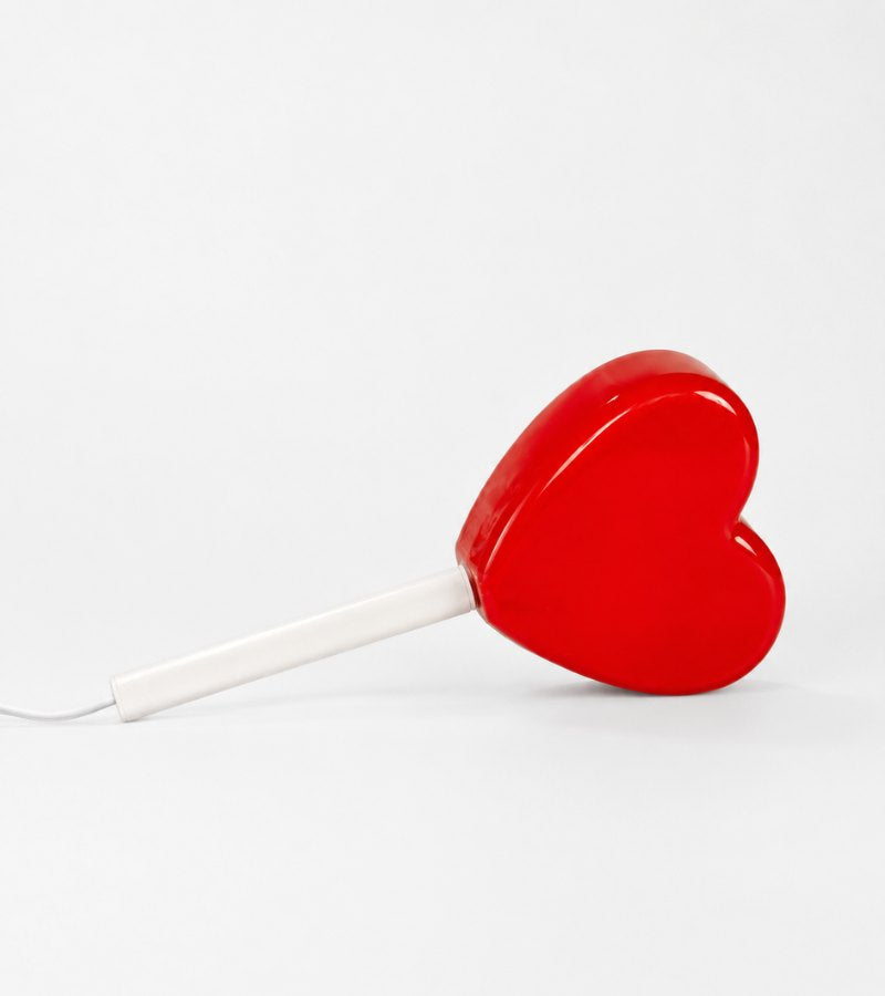 Lampe murale sucette coeur