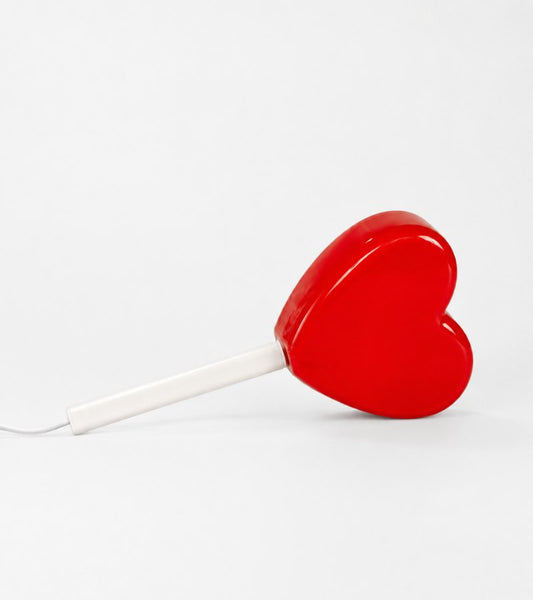 Lampe murale sucette coeur