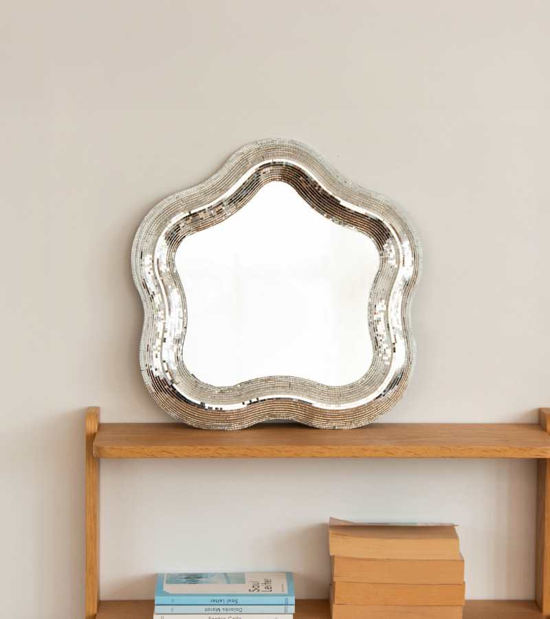 Miroir fleur disco