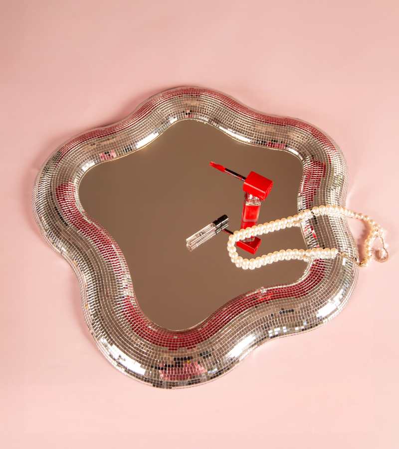 Miroir fleur disco
