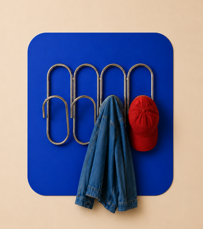 Porte-manteau trombones