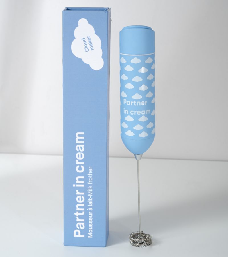 Espumador de leche - Compañero en crema - Azul