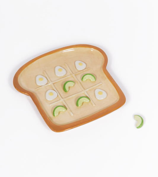 Tic tac toe avocat/oeuf