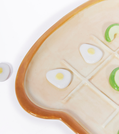 Tic-Tac-Toe – Avocado/Ei-Spiel