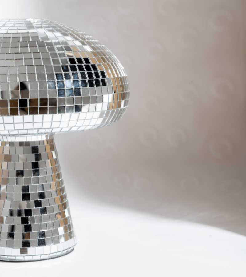 Mushroom disco lamp