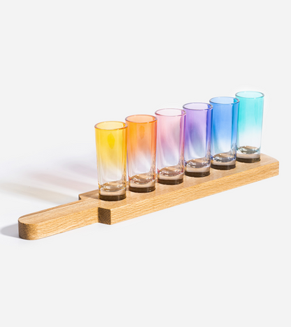 Regenbogen-Schnapsglas-Set