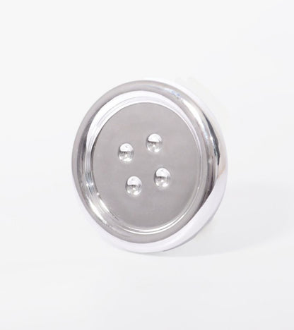 Vide-poche bouton chrome