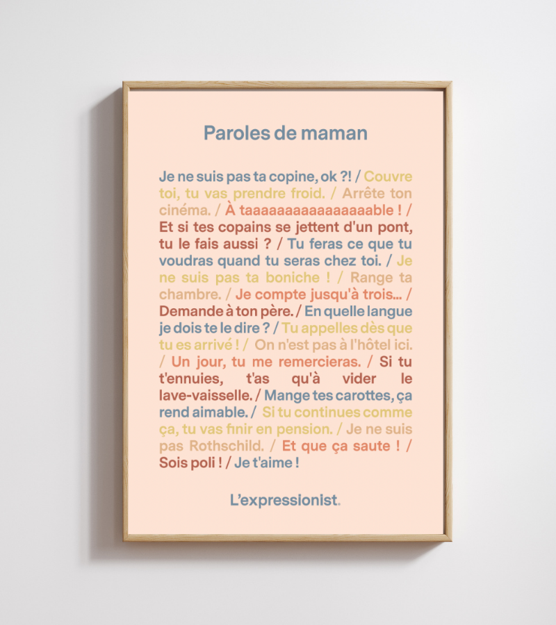 Póster - Palabras de mamá