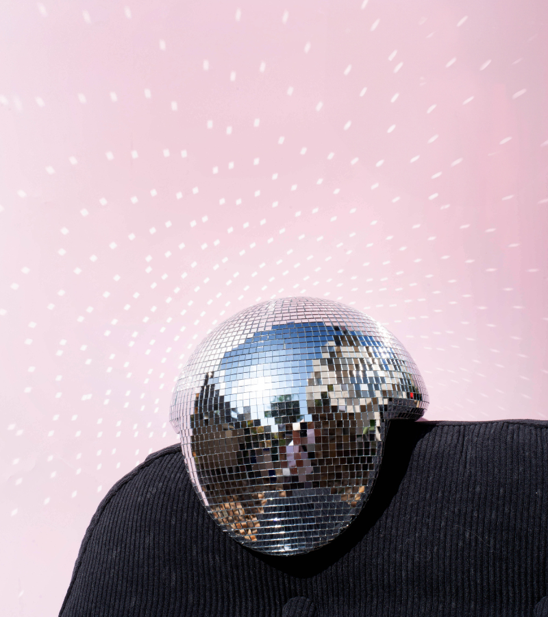 Bola de discoteca derretida