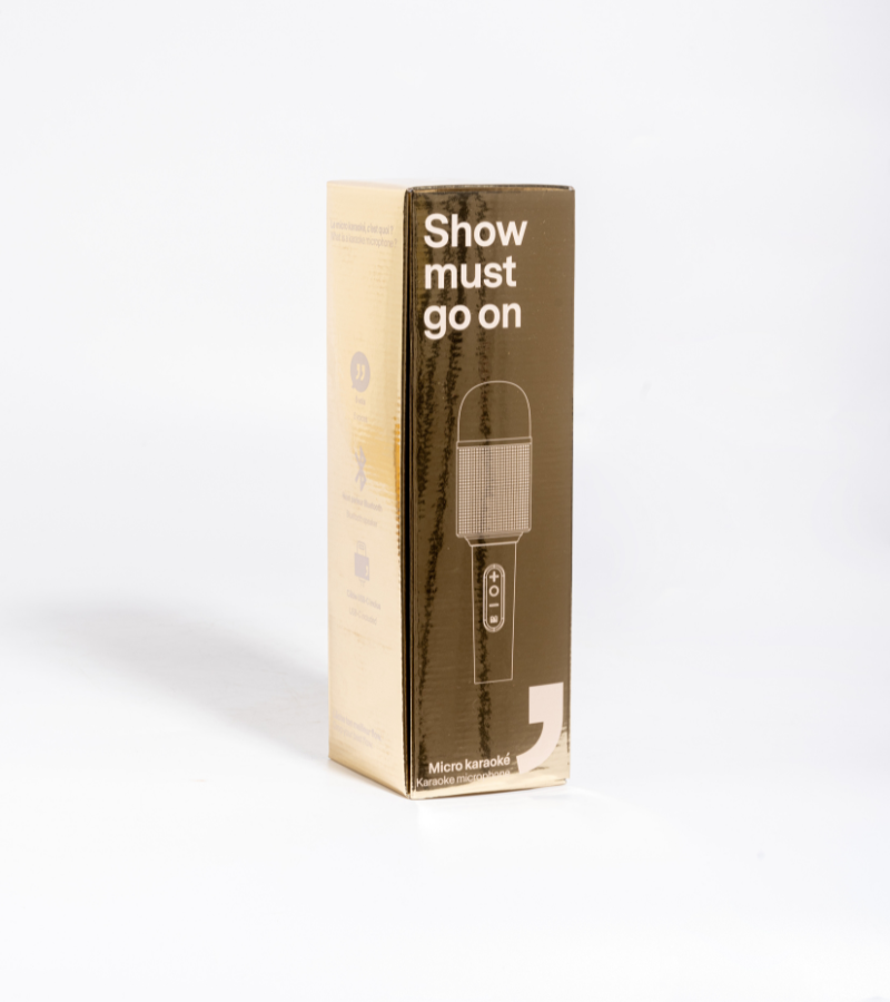 Mini micro karaoke oro