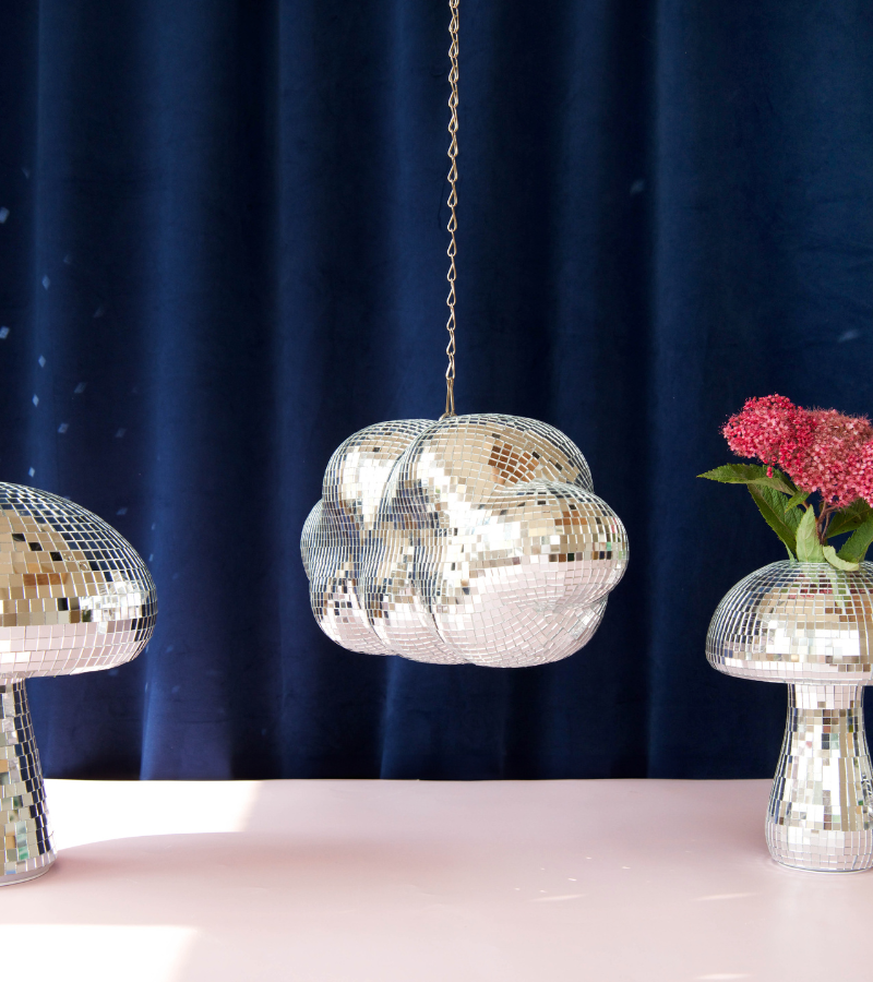 Nube de discoteca colgante de 30 cm