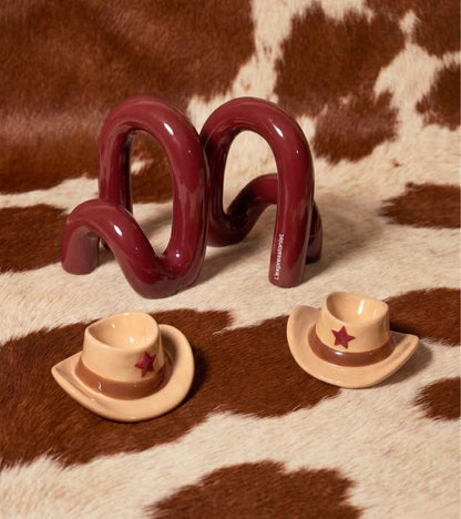 Set Eierbecher Cowboy
