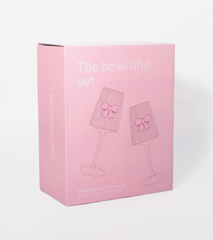 Set di 2 bicchieri da vino nodo