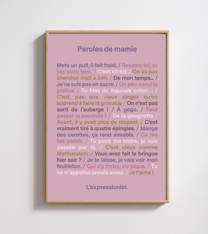 Poster - Parole di nonna