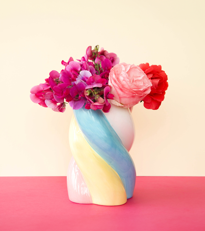 Jarrón de dulces de malvavisco