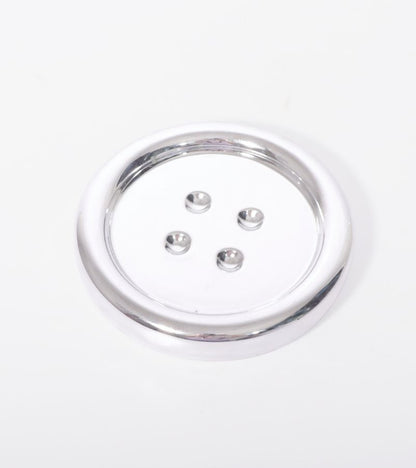 Vide-poche bouton chrome