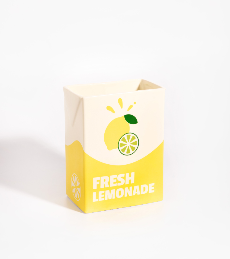 Lemonade brick vase