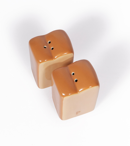 Set saliera e pepiera a forma di brioche