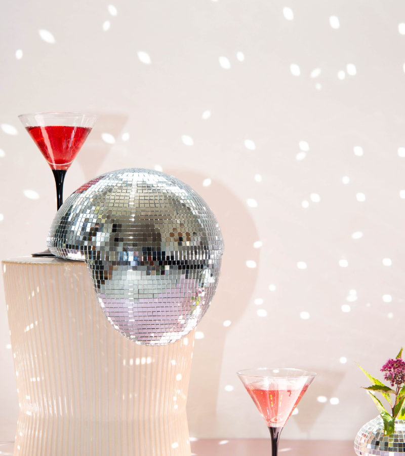 Bola de discoteca derretida