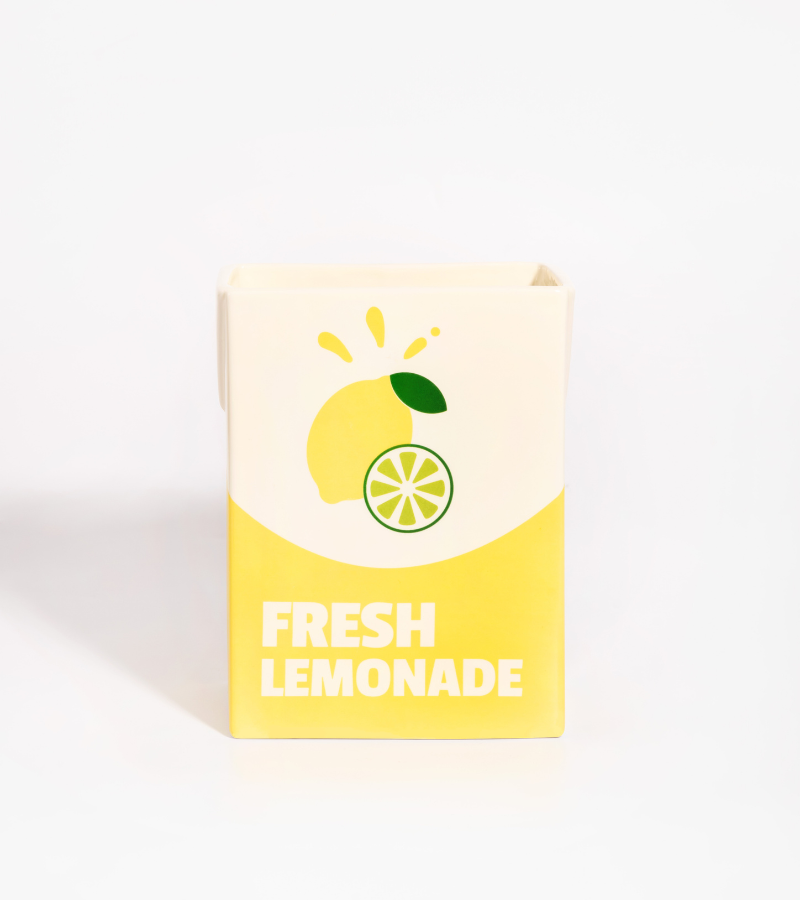 Lemonade brick vase