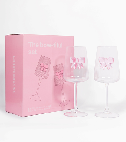 Set di 2 bicchieri da vino nodo