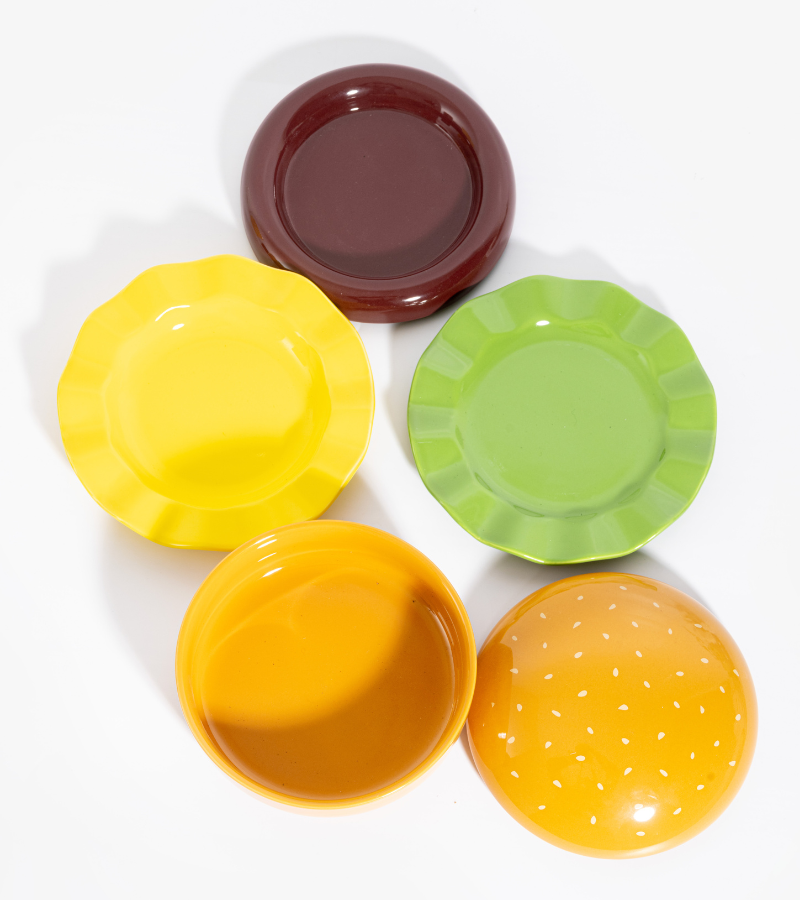 Hamburger dish set