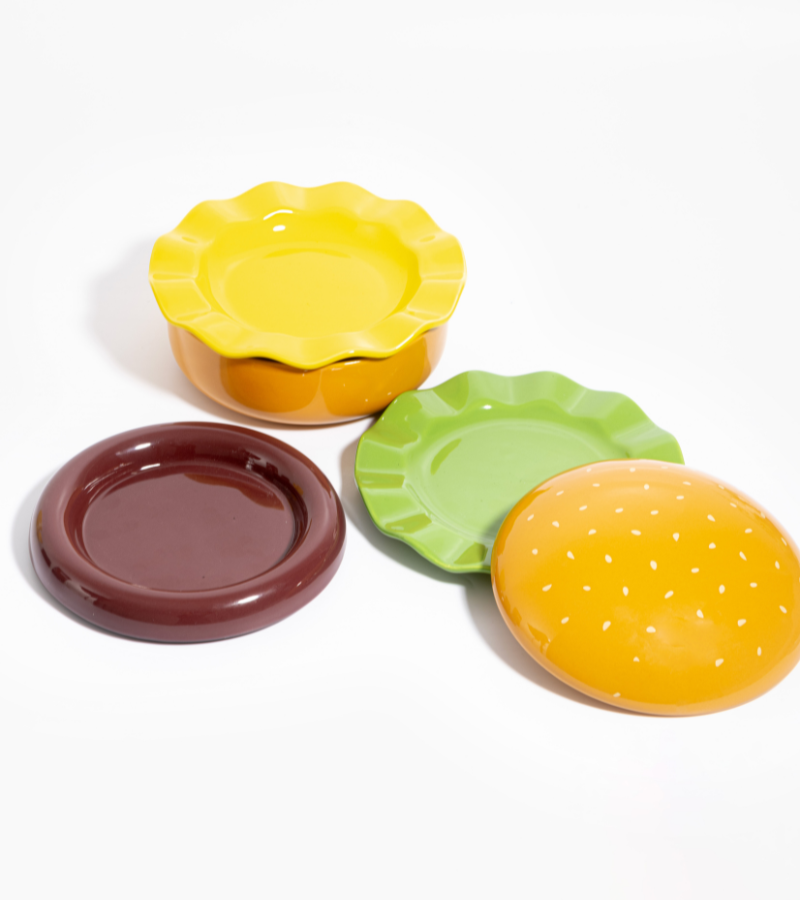 Hamburger dish set