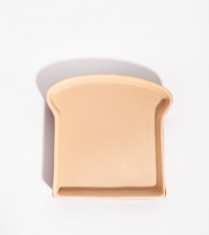 Set mit zwei Toasttellern