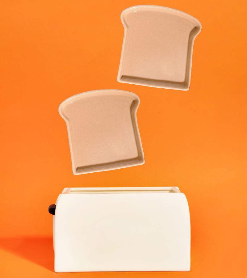 Juego de dos platos para tostadas