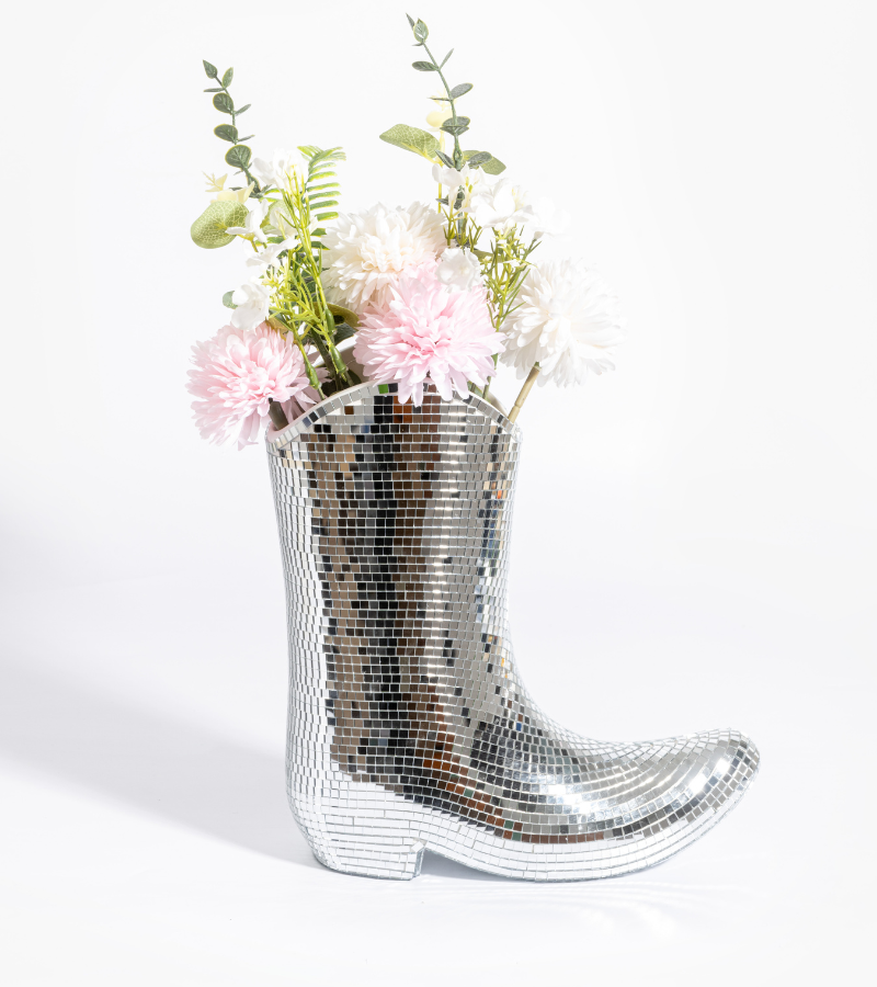 Disco cowboy vase