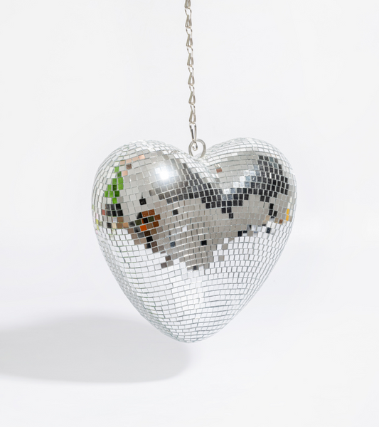 Hanging disco heart