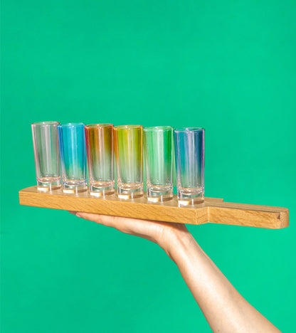 Regenbogen-Schnapsglas-Set