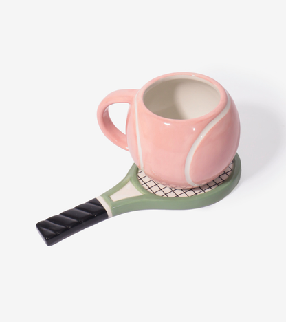 Tennis-Tasse mit Untertasse