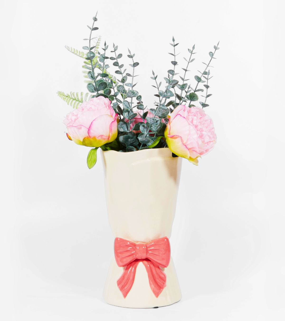 Vase bouquet of bow